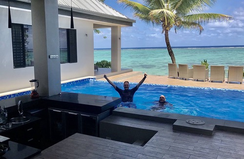 Tagaqe House | Sunny/Solar ways, a private beachfront location, add transfers & chef meals.
