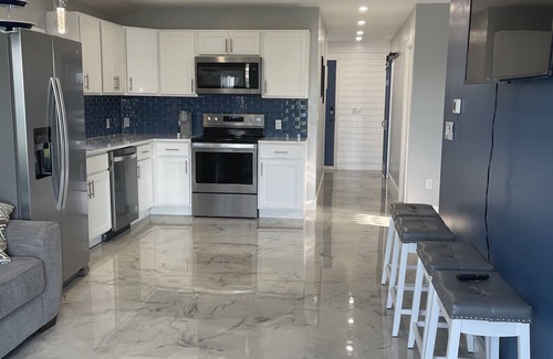 Sodus Point House | Sunrise Bay 2 - Trendy lakefront home w/sunrise view, boat dock & walk to beach