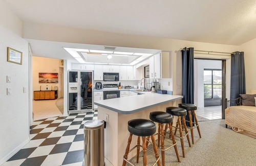 Gulf Cove House | Sunroom & Dock! Canal-Front Home in Port Charlotte