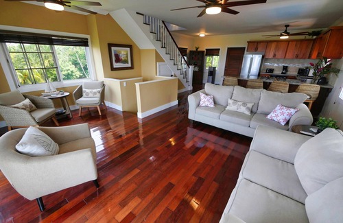 Sandy Bay House | Sunset and Ocean views at Sandy Feet Retreat with private infinity pool.