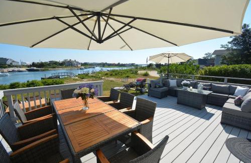 Shinnecock Hills House | Sunset Beach House with 30ft Boat Dock in Shinnecock Southampton NY