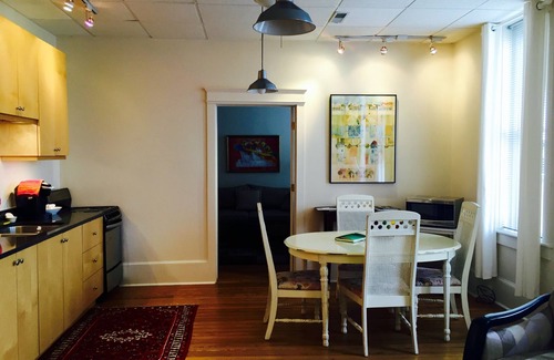 Hendersonville Apartment | Sunset on the Attic on Main Street. Charming Hendersonville. Walkable. Off street parking