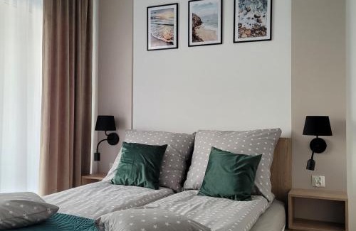 Grzybowo Apartment | Sunset Resort, Apartament 51 typu Deluxe z 2 sypialniami i balkonem