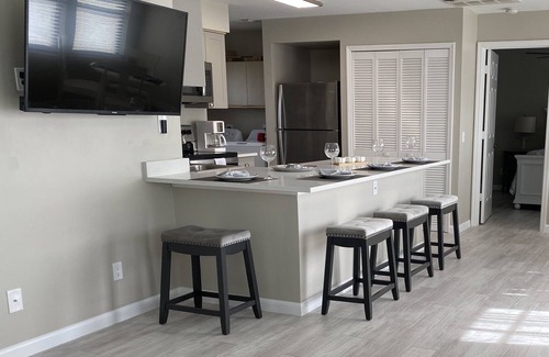 Florida Ridge Condo | Sunsets and Tennis Views! Totally remodeled condo with private deck
