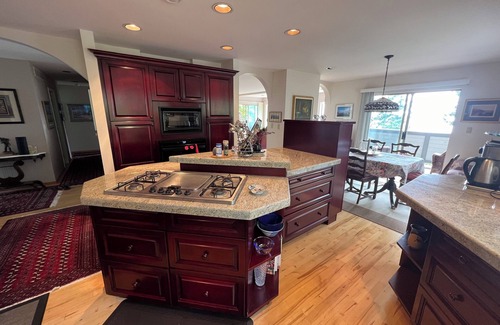 Gibsons House | Sunshine Coast water view family home, steps to beach, 5 minute drive to Gibsons