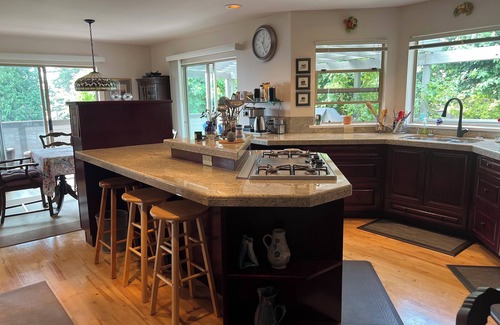 Gibsons House | Sunshine Coast water view family home, steps to beach, 5 minute drive to Gibsons