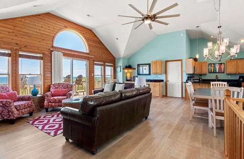 Nags Head House | Sunswept: Oceanfront, Pool, Hot Tub, Dunetop Deck