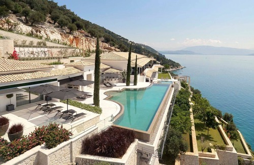 Nisaki Villa | Super Elite Corfu Villa | Villa Paradiso | 6 Bedroom | 2 Heated Infinity Pools.