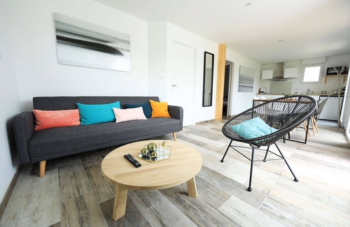 Saubion House | superb 3-bedroom patio villa, furnished with 3-star tourism, 8km from the ocean