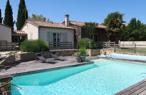 Chauray Villa | Superb river and countryside views, bright 4bed villa with heated pool