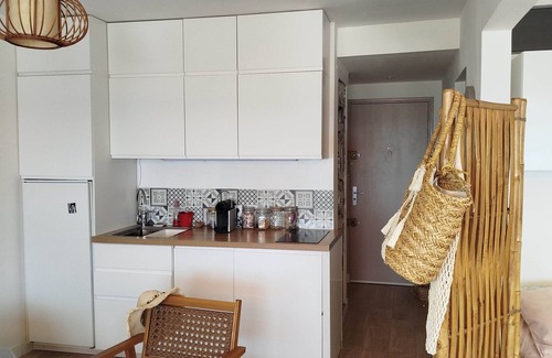 Carnon-Plage Apartment | Superb sea view 50 m from the beach, 50 m from the port