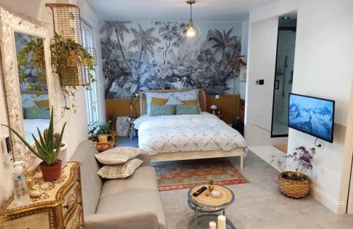 Bron House | Superbe appartement avec jacuzzi avec jardin privé