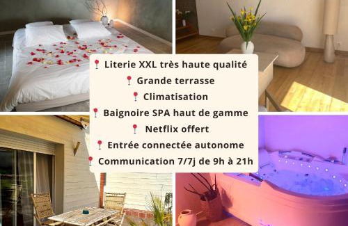 Carbonne Apartment | Superbe appartement loveroom avec balnéo Dolce notte