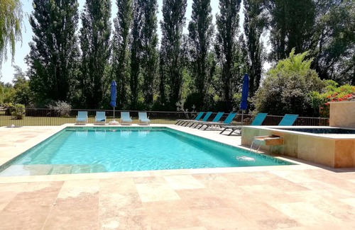 Villelaure House | Sur 7HA Cottage Confort+ full clim Piscine chauffée Spa Boulodromensport Fitness