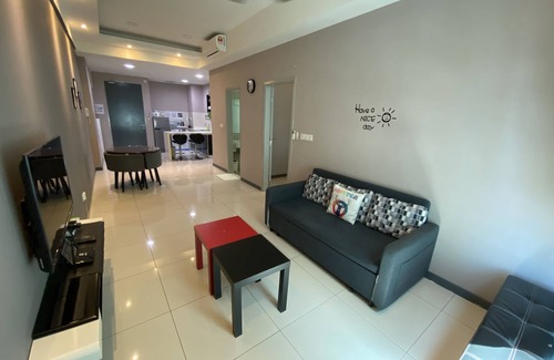 Kampung Sembulan Apartment | Sutera Avenue@[JiYun@吉云] # New & Modern homestay# 2bedr#up to 10pax#city centre