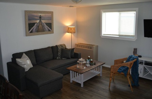 Ludington Cottage | Swan on the Lake with Kayaks, lake frontage, fire pit and screened in porch