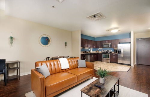 Pittsburgh Apartment | Sweeping Stadium Views | Best Location | 2 Sofas 2 TVs + 24/7 Gym Terrace Roku