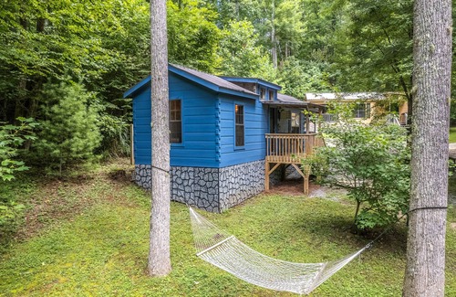 Hendersonville Cabin | Sweet mountain cabin with covered deck, firepit & hammock