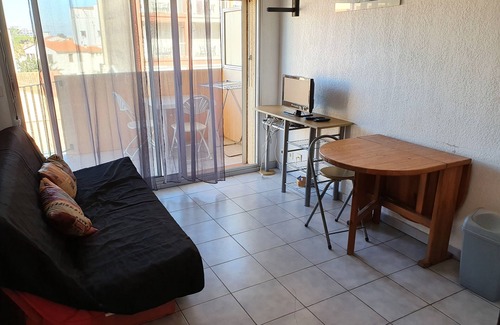 Escaro Apartment | T2 apartment 60 metres from the beach with sea view and private parking