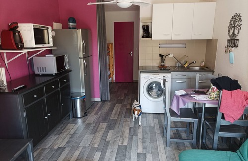 Canet-en-Roussillon Apartment | T2 garden level, south-facing. Parking, swimming pool, beach 800 m, secure residence.