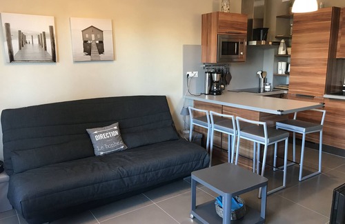 Plage d'Argeles Apartment | T2 sea view in Le Racou - classified 3 * Air-conditioned - Private shaded parking lot