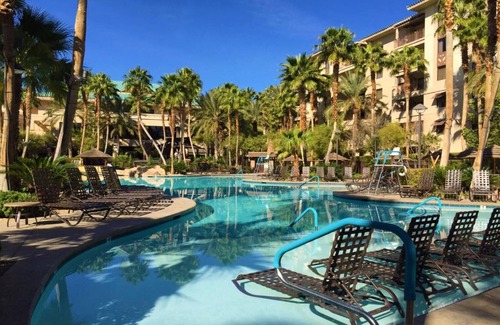 Las Vegas Condo | Tahiti Village Moorea 1br suite Saturday check-in