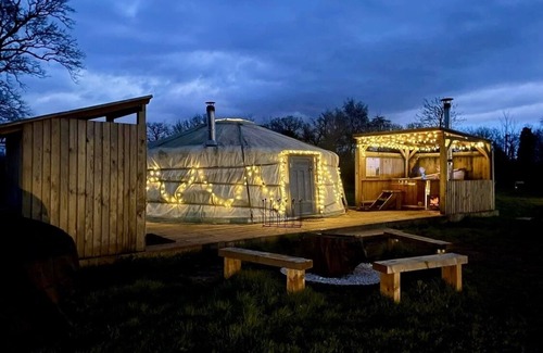 Attleborough RV Rental | TAITTINGER Luxury Heated Yurt with Private Hot Tub