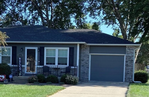 Eudora House | Tall Grass Haven, a charming 2-bedroom home in peaceful Eudora