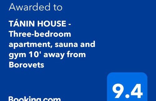 Samokov Apartment | TÁNIN HOUSE - Three-bedroom apartment, sauna and gym 10' away from Borovets