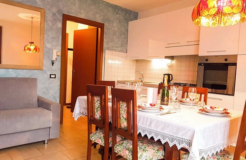 Lezzeno Apartment | Tastefully furnished 2-room apartment in direct sea location with pool and private beach