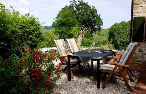 Cupramontana House | Tastefully renovated stone house with pool in a quiet hillside location with 2 apartments