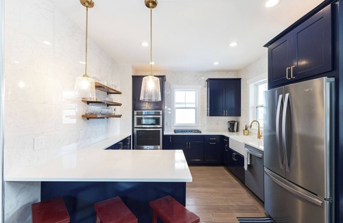 New Buffalo House | Taylor Street Retreat, a freshly updated home just steps from an HOA pool and do