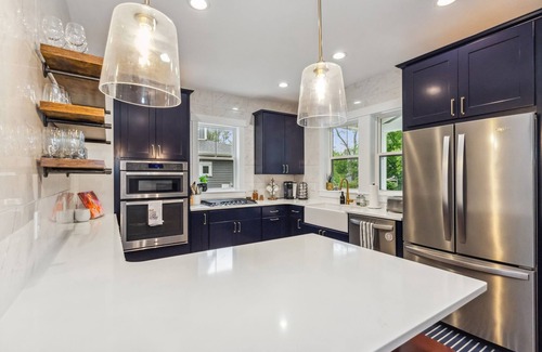 New Buffalo House | Taylor Street Retreat, a freshly updated home just steps from an HOA pool and do