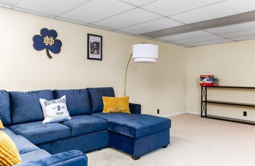 South Bend Apartment | TDJ Getaway 4BR Home with game room