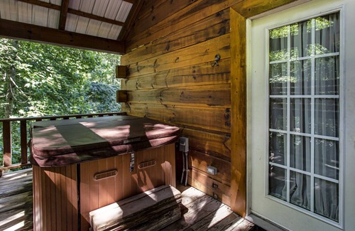 Tellico Plains Cabin | Tellico Cabins, Cowboy cabin with hot tub.