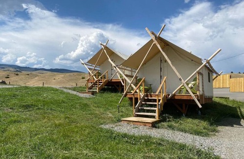 Emigrant RV Rental | Tent #4 @ Tiny Town Campground- Boutique camping