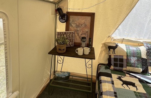Silver Point RV Rental | Tentrr Signature Site - Iceman at Defenders Retreat - Coleman Outfitted Site