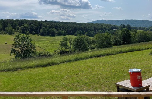 Bovina Center RV Rental | Tentrr Signature Site - Emerald Farm in the Land of Bovina (tent 2)