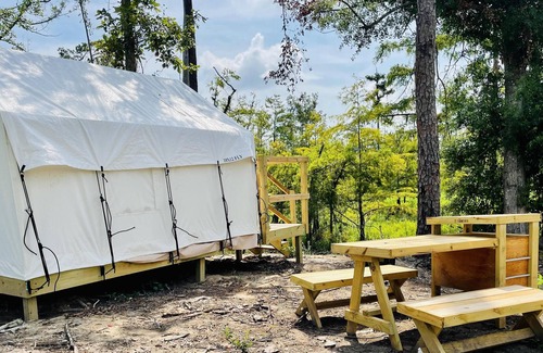 Lake Charles RV Rental | Tentrr State Park Site - Louisiana Sam Houston Jones State Park - Lagoon View B