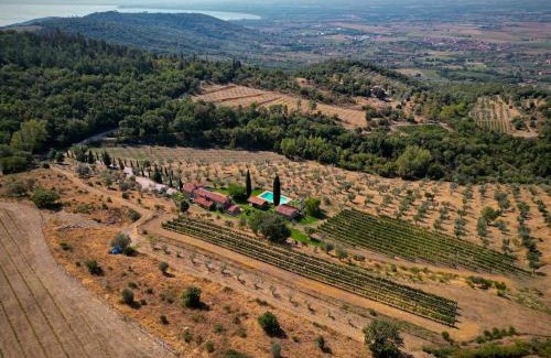 Cortona Villa | Tenuta Angelici Winery Agriturismo Henni with pool sauna and jacuzzi Cortona