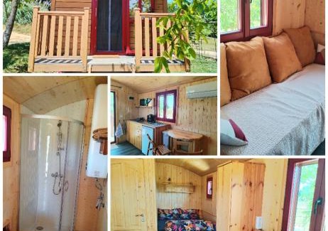 Villeneuve-sur-Lot Other | Terra Bulle Hébergement - Roulotte climatisée avec SPA privatif