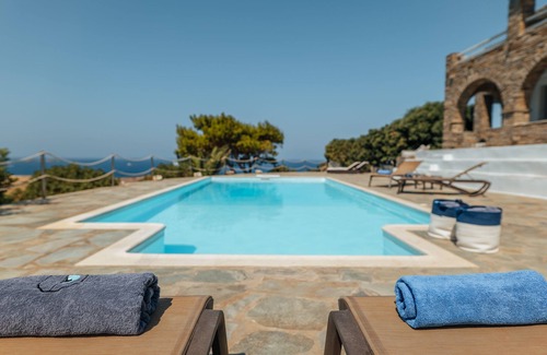 Parasporos Villa | TERRA retreat in Paros, with prIvate pool, stunning sea view, near sandy beaches