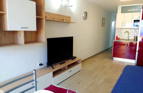 Santiago del Teide Apartment | Terrace, sea view, Wi-Fi, swimming pool, 50 mts. from the beach