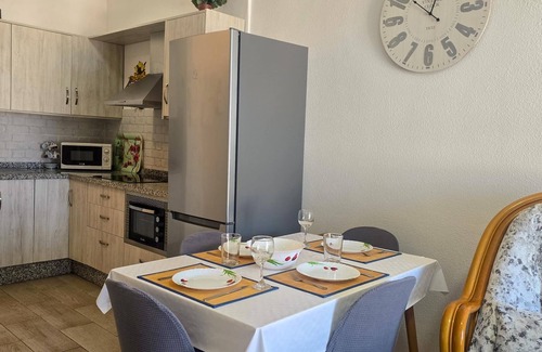 Santiago del Teide Apartment | Terrace, sea view, WI-FI, A/C, swimming pool, 20 mts. from the beach
