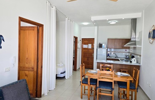 Santiago del Teide Apartment | Terrace, sea view, WI-FI, swimming pool, 20 mts. from the beach