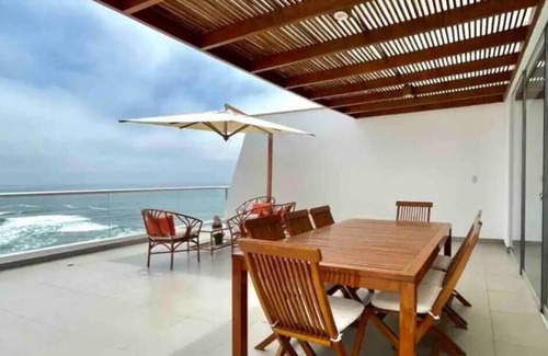 Punta Hermosa Condo | Terrace with Jacuzzi, Duplex, Ocean View, Grill