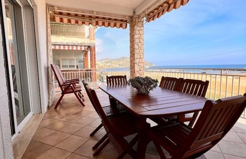 Marina di Palma Apartment | Terrace with sunrise view. 1 minute walk to the beach. A/C