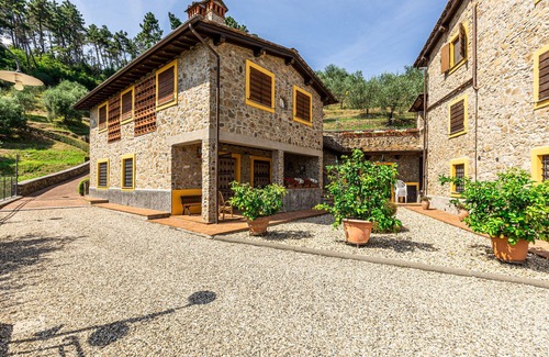Pescaglia Apartment | Terrific view up on the winding road . Silence and relax