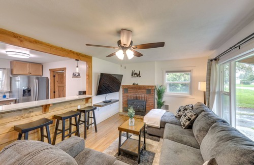 Ashton House | Teton Valley Getaway: Fenced Yard, Grill