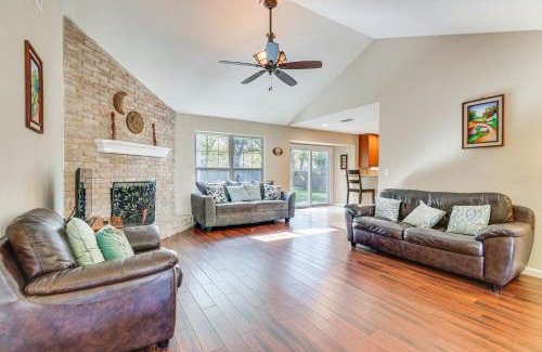 North Austin Civic Association House | Texas Retreat with Patio, Fireplace and Fenced-In Yard